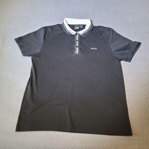 Boss Men’s Polo T-shirt Sizes X Large Polo Style Black Slim Fit